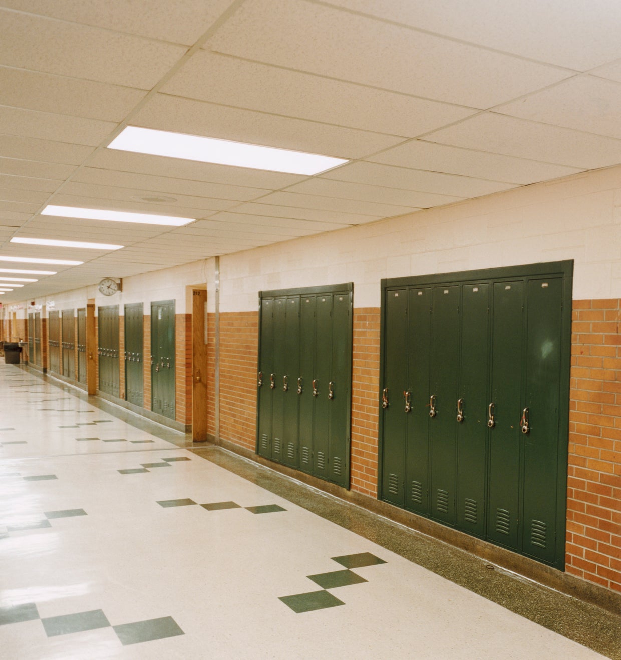 School Corridor with Lockers 