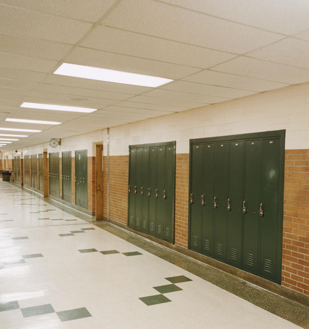 School Corridor with Lockers 