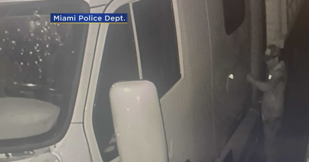 Caught On Video: Man Accused Of Stealing Semi-Truck In NW Miami - CBS Miami