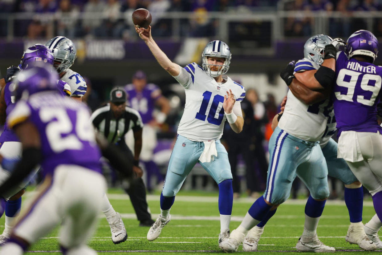 Cooper Rush And Cowboys Rally Past Vikings In Final Minute 20-16 - CBS ...