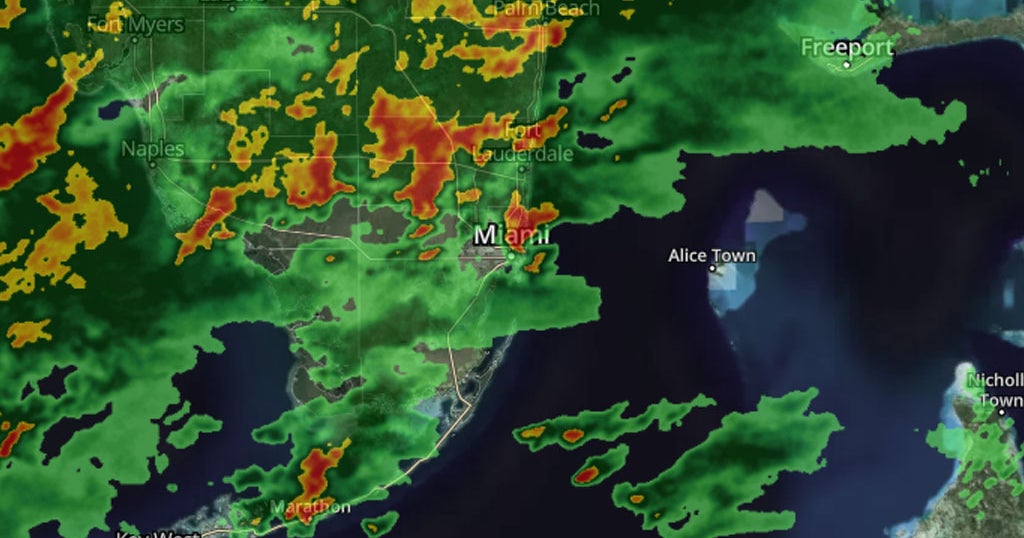 Portions Of South Florida Under Flood Advisory Through 11AM - CBS Miami
