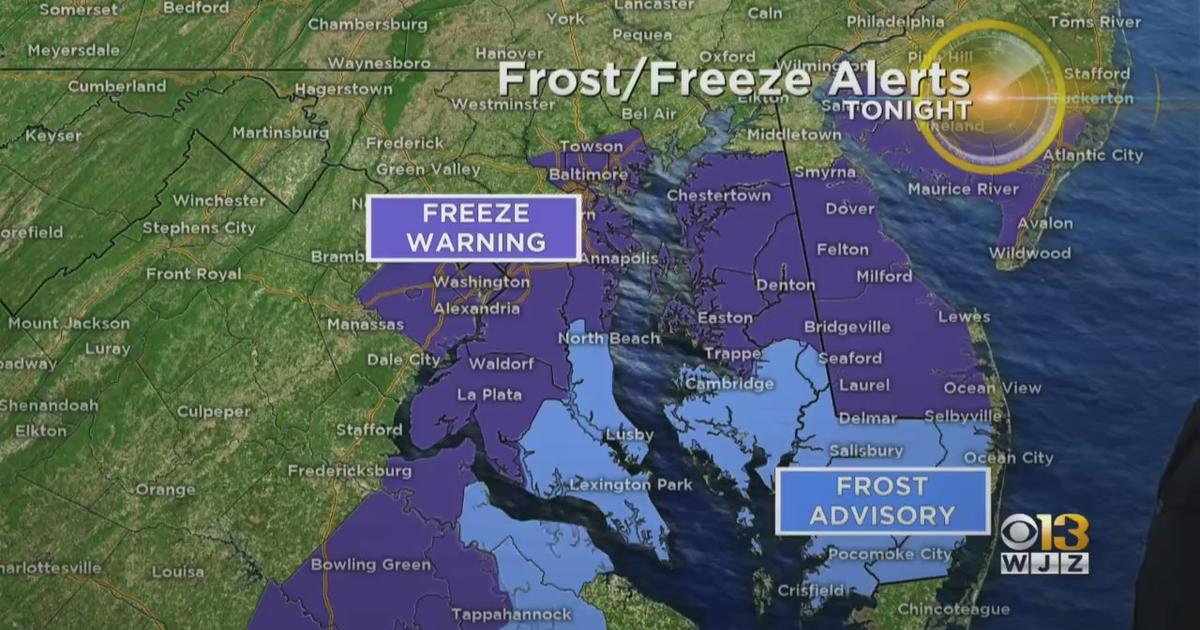 What's the difference between a frost advisory, freeze warning