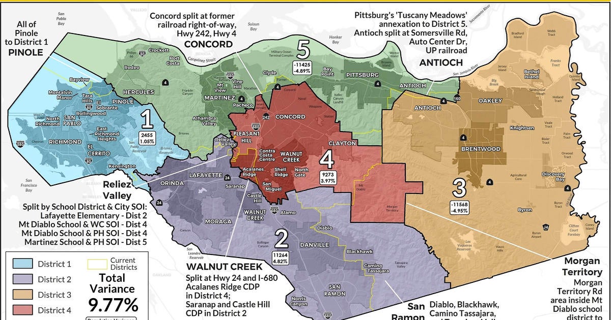 CoCo County Supes Endorse Redistricting Map That Moves Diablo ...