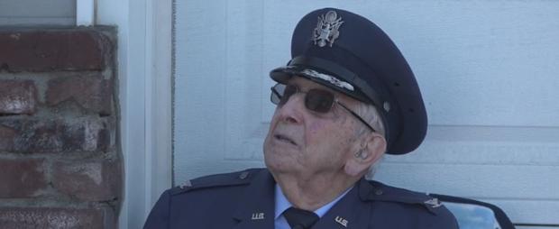 Veterans Day: Riverside Firefighters Surprise 99-Year-Old Air Force Veteran With New Flagpole 