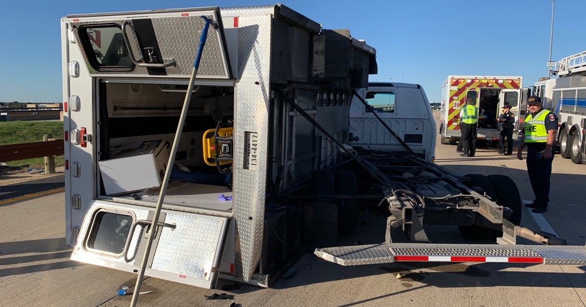 VIDEO Cleburne Ambulance Hits Cement Truck On Chisholm Trail Parkway