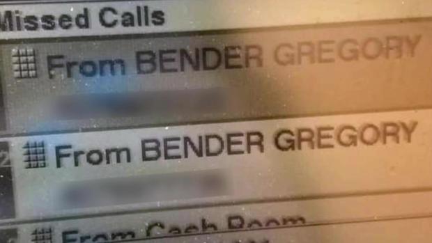 Gregory Bender phone calls 