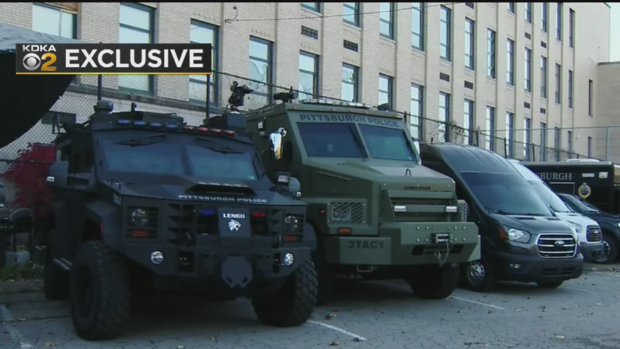 pittsburgh police swat vehicles tires slashed 