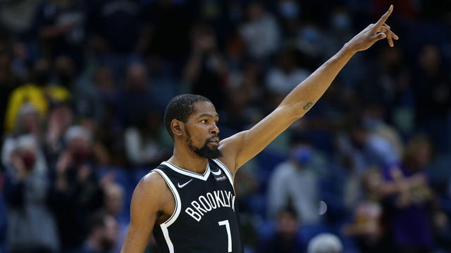 Kevin Durant scores 33 points, Nets beat Thunder 120-96