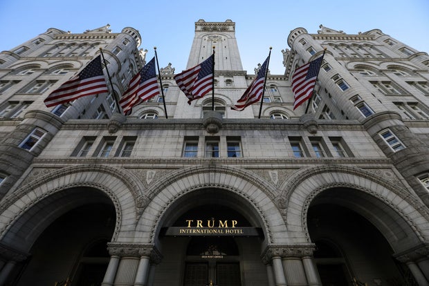 A view of the Trump International Hotel in Washington, D.C., on Oct. 18, 2021.