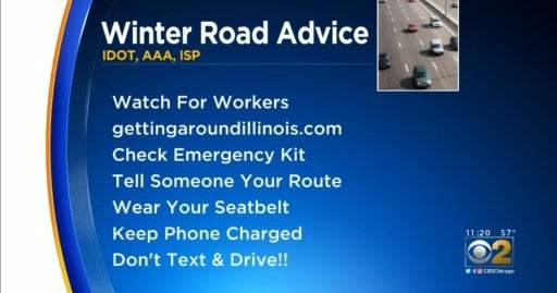 IDOT Launches Winter Weather Road Safety Campaign CBS Chicago