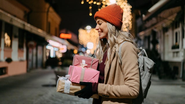 Joy of buying Christmas presents 