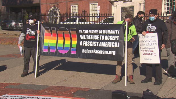 Rittenhouse Boston protest 