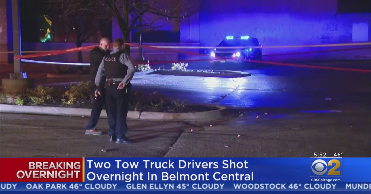 2 Tow Truck Drivers Shot At Crash Scene In Belmont Central - CBS Chicago
