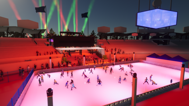 Dodger Stadium Transformed Into Winter Wonderland With An Ice Rink 