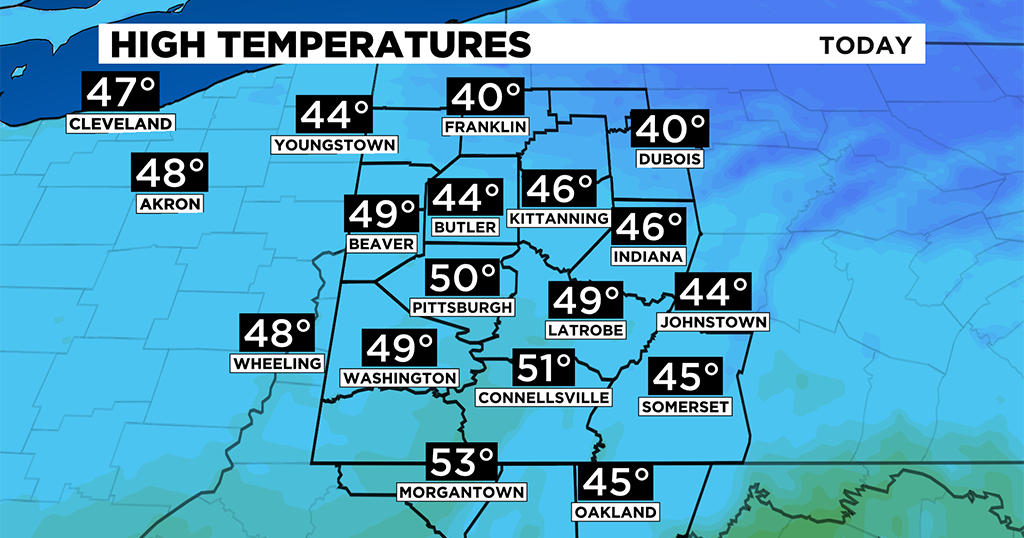 Pittsburgh Weather: Rain Moves In Along With Warmer Temperatures - CBS ...