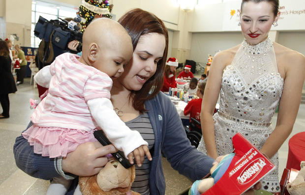 Radio City Rockettes Deliver Toys To Children At NewYork-Presbyterian Morgan Stanley Children's Hospital 