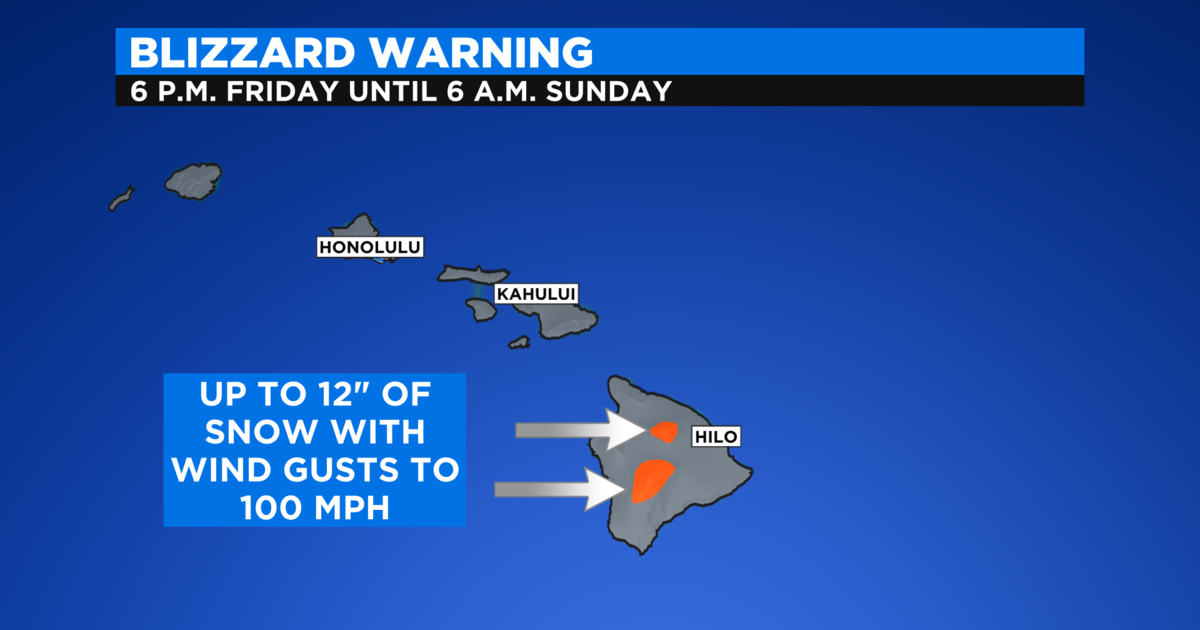 No Snow In Colorado This Weekend But Hawaii Has A Blizzard