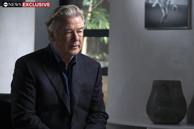 Actor Alec Baldwin during an interview with ABC News 