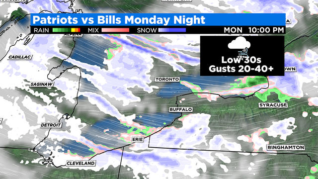 Latest weather outlook for Bills-Patriots: Video footage of windy, snowy  conditions inside stadium 