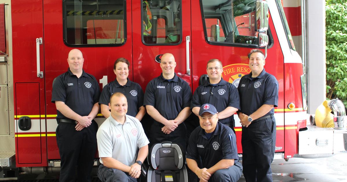 Fire department car top seat installation