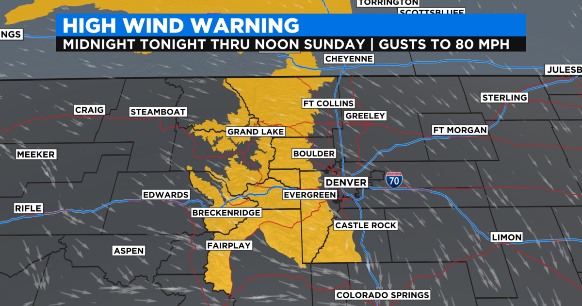 Colorado Weather High Wind Warning For Front Range Mountains And