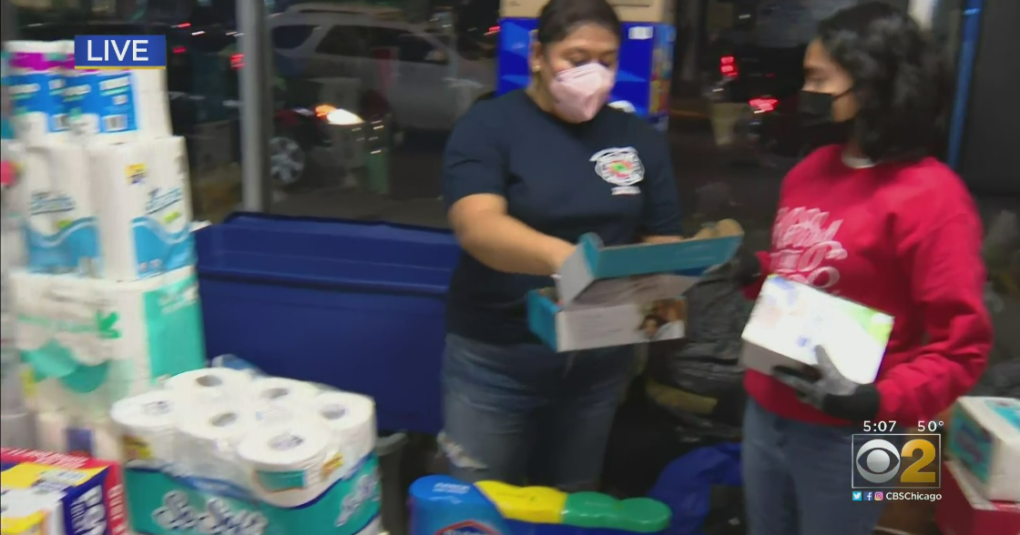 Donations Pile Up On Southwest Side As Sisters Work To Help Tornado