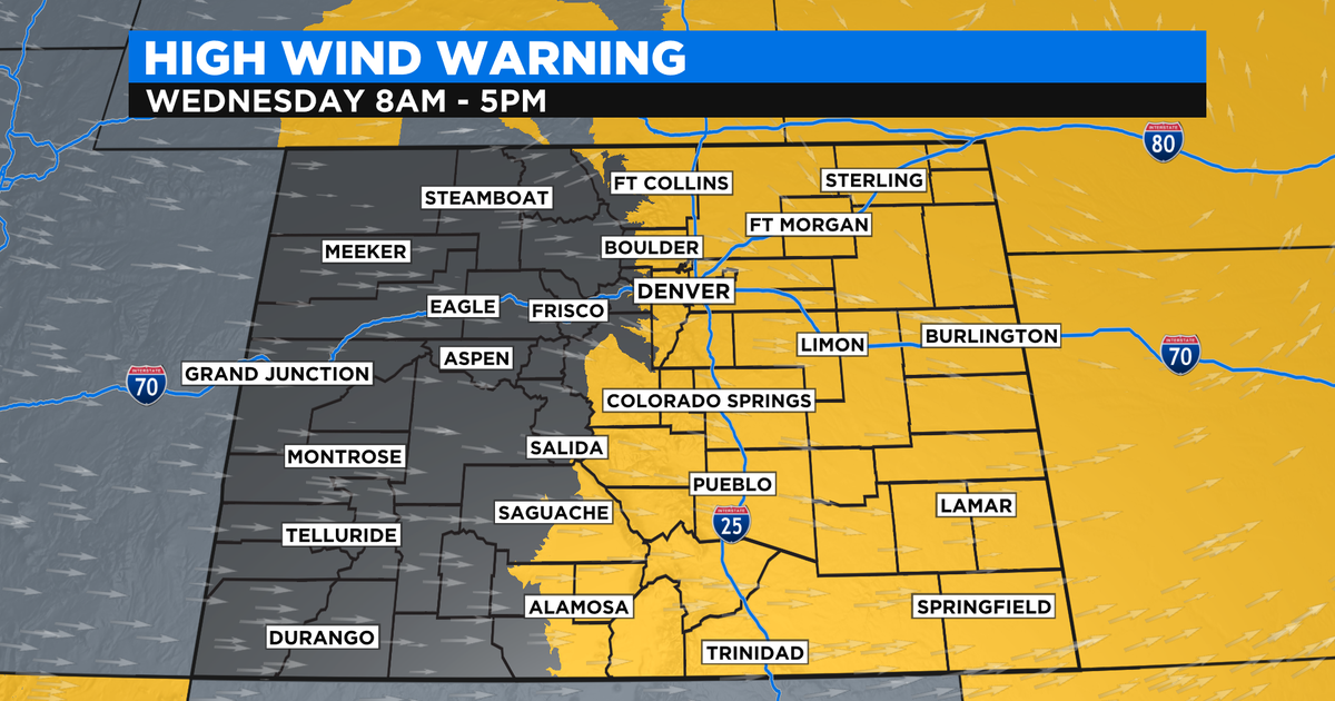 Colorado Weather Extreme Wind To Cause Issues Statewide On Wednesday