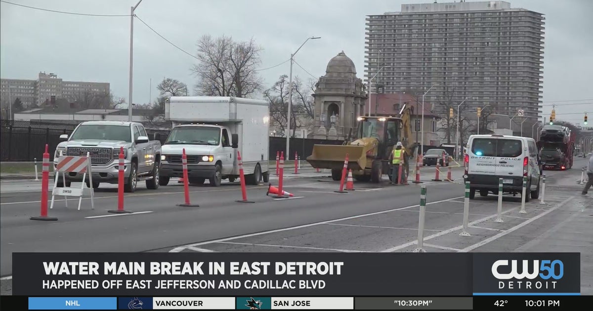 Water Main Break Causes Sinkhole In Detroit, Leaves Several Residents