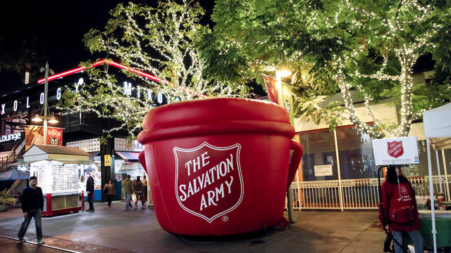 Salvation Army In San Francisco Launches Annual Red Kettle For Holiday Donations 
