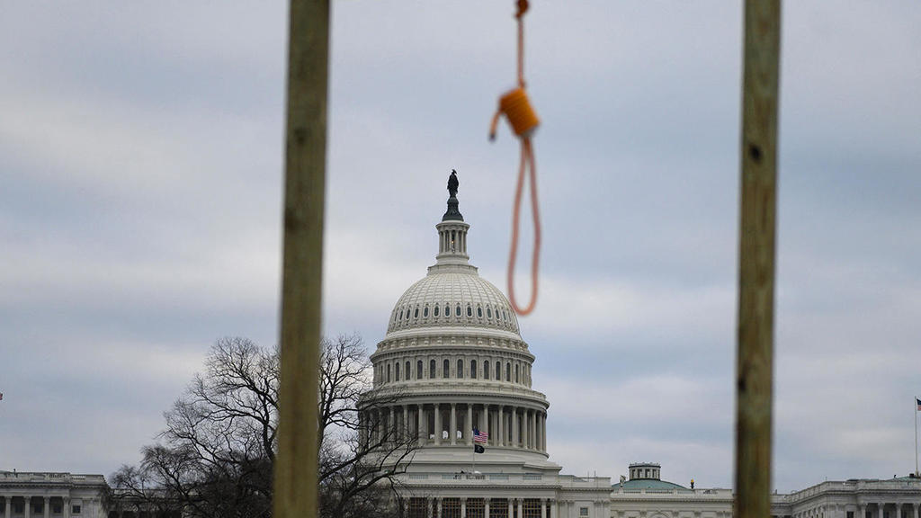 Newly obtained video shows movement of group suspected of constructing Jan. 6 gallows hours before Capitol siege