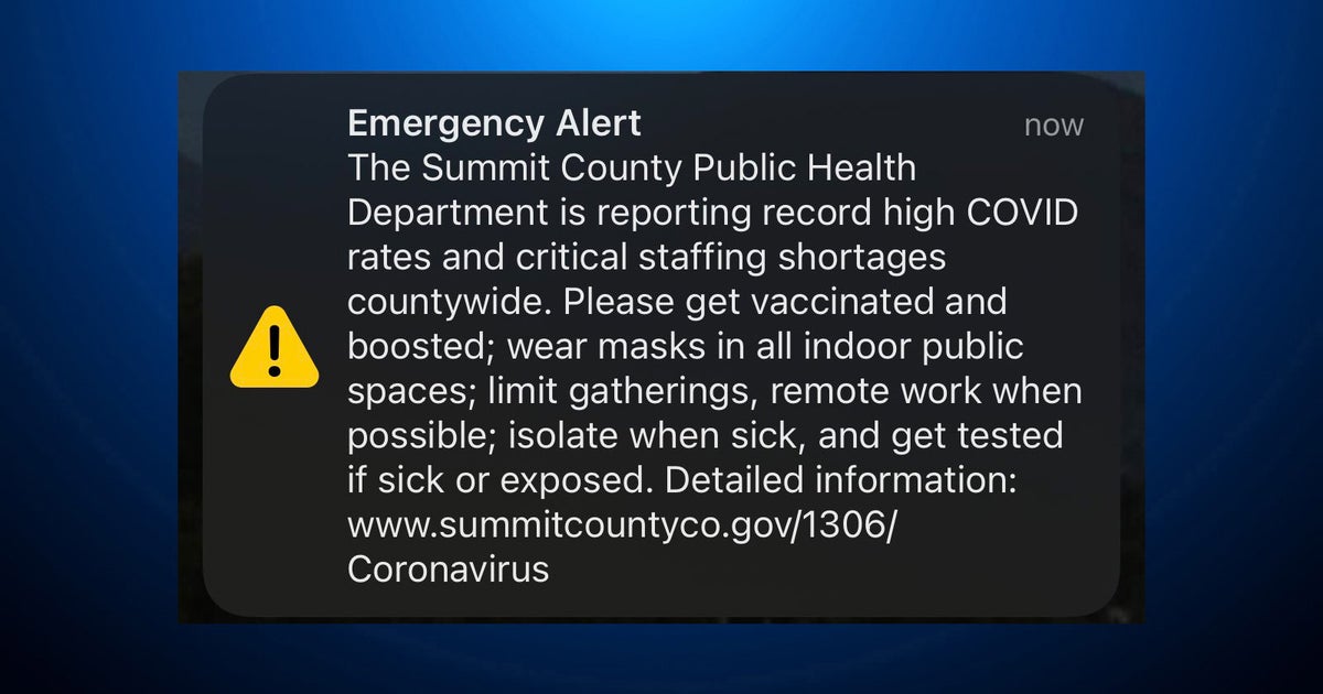 COVID In Summit County: Emergency Alert Warns Of Increasing Case Rates ...