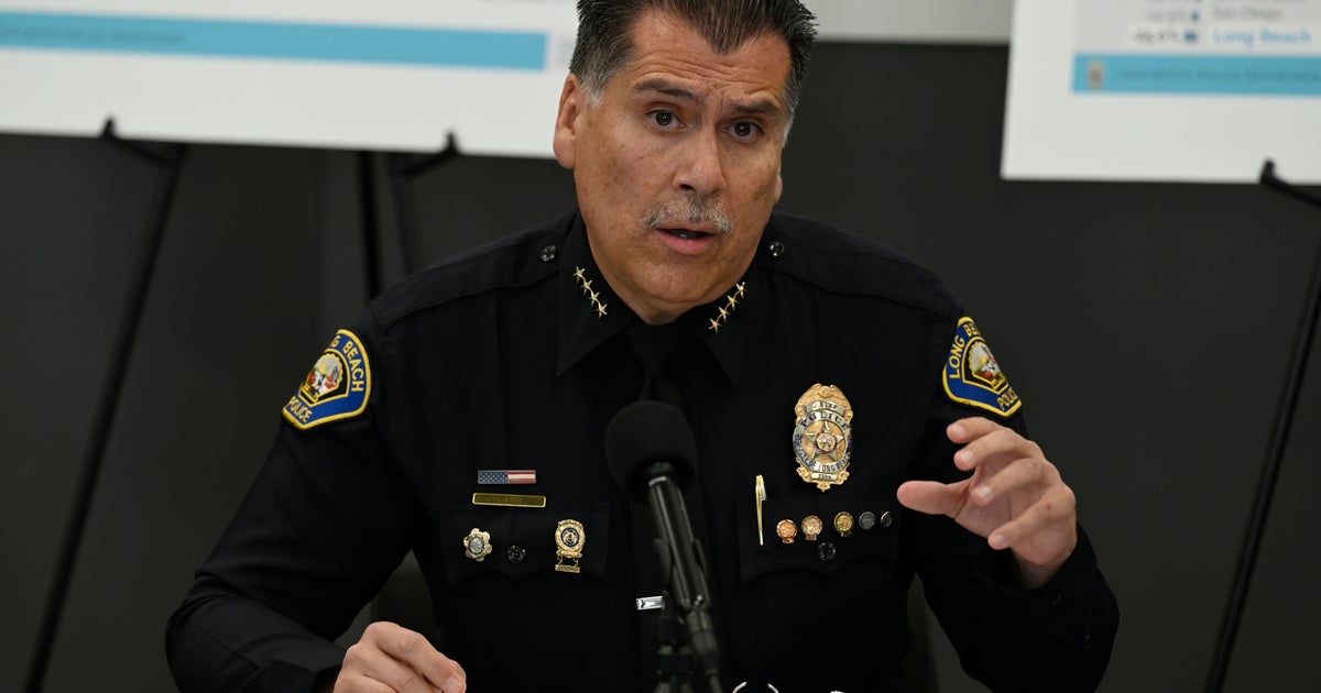 Long Beach Police Chief Contracts COVID-19 - CBS Los Angeles