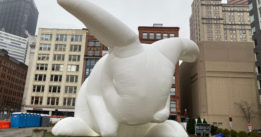 Giant Rabbits 'Intrude' Into Downtown For New Year's Eve CBS Pittsburgh