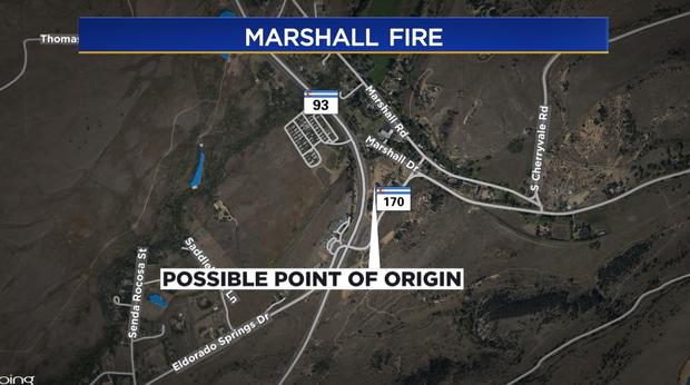 Marshall Fire map 