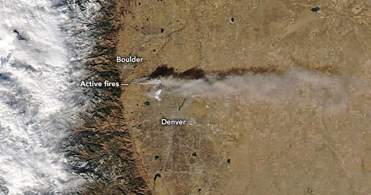 Smoke Plume From Boulder County Fires Was Visible From Space - CBS Colorado