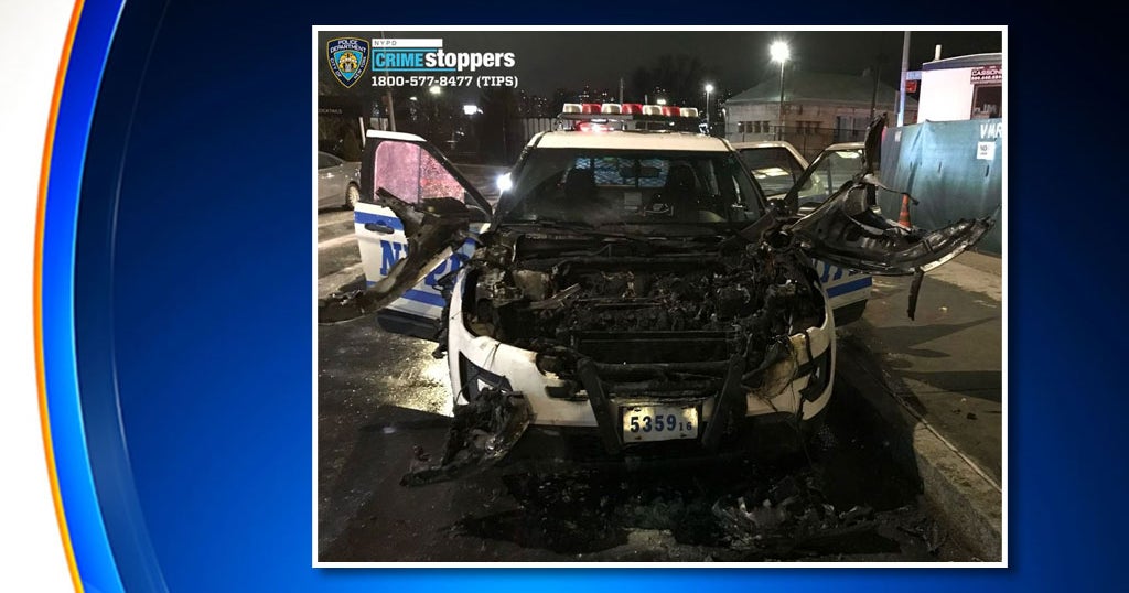 NYPD Patrol Car Fire In The Bronx Being Investigated As Possible Arson ...