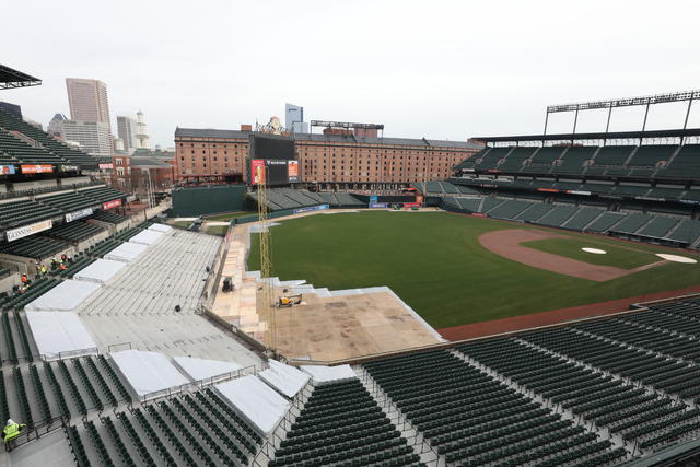 With new left-field wall in place, Camden Yards set for 30th anniversary  season