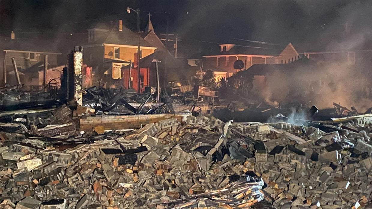 Blazing Fire Collapses Building In Kittanning Overnight CBS Pittsburgh