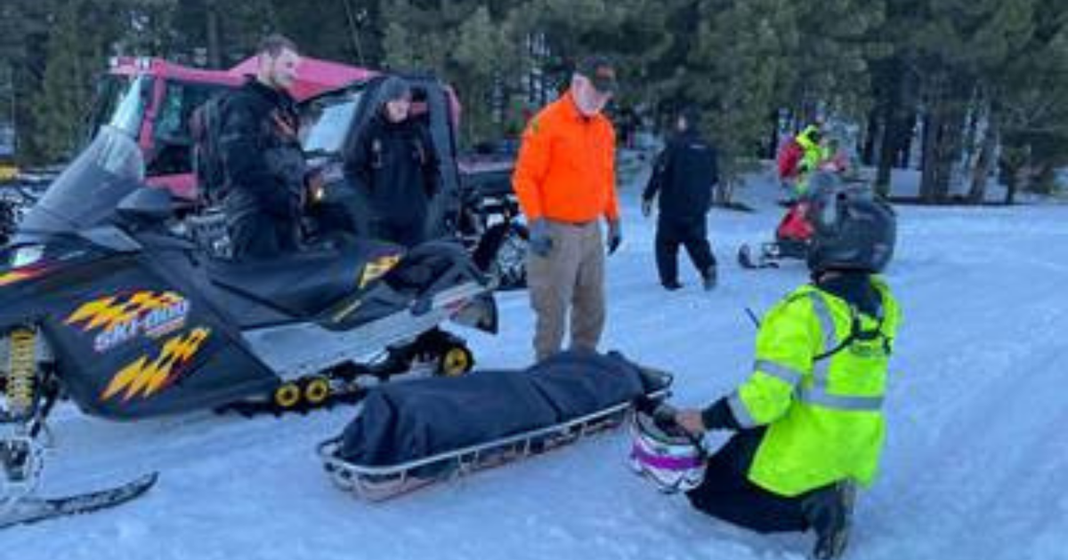 Three Snowmobilers Involved In Crash Near Lake Davis On Sunday CBS