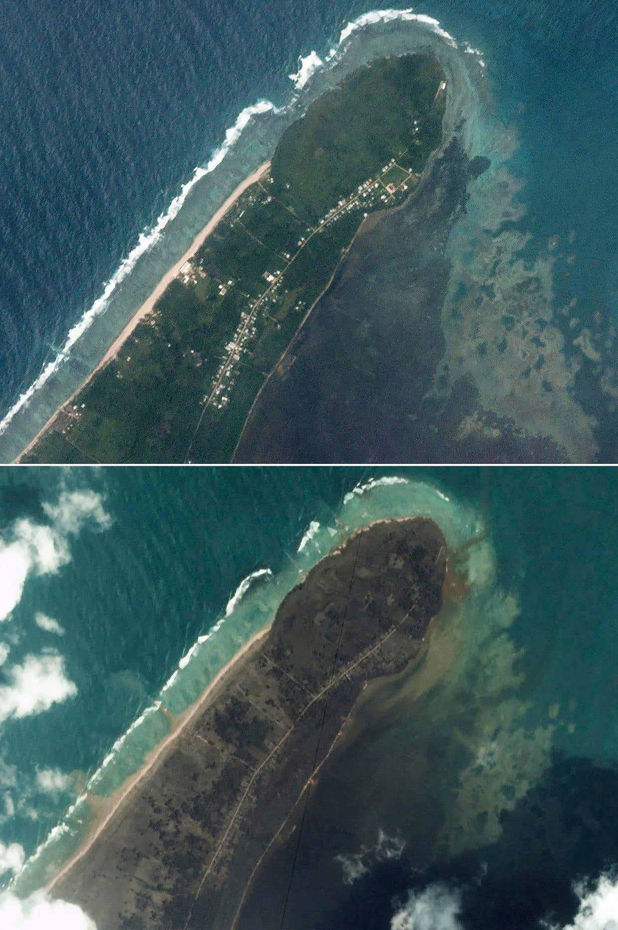 Images And Patchy Communications Reveal Devastation In Tonga After