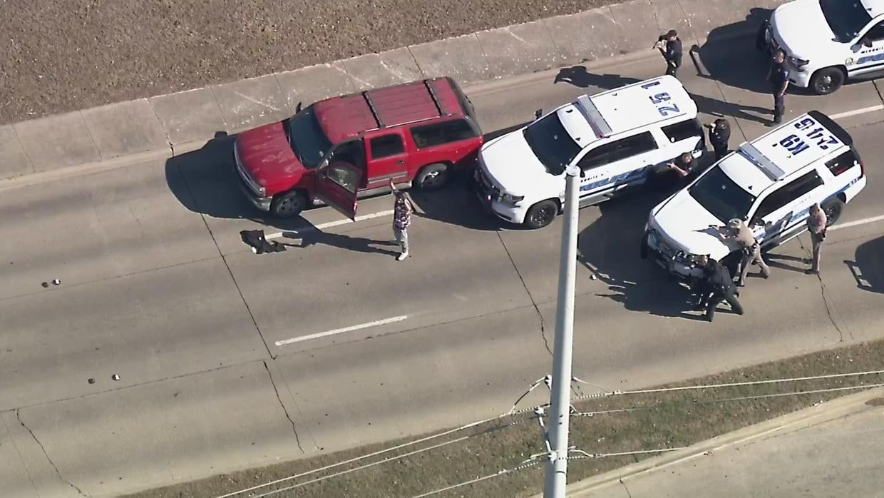 Mesquite Police Chase Ends After Suspect Runs Out Of Gas CBS DFW