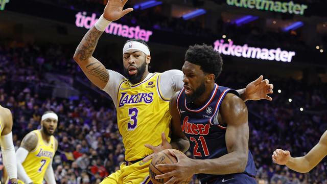 Embiid Scores 26, Leads 76ers Past LeBron-Less Lakers 105-87 - CBS