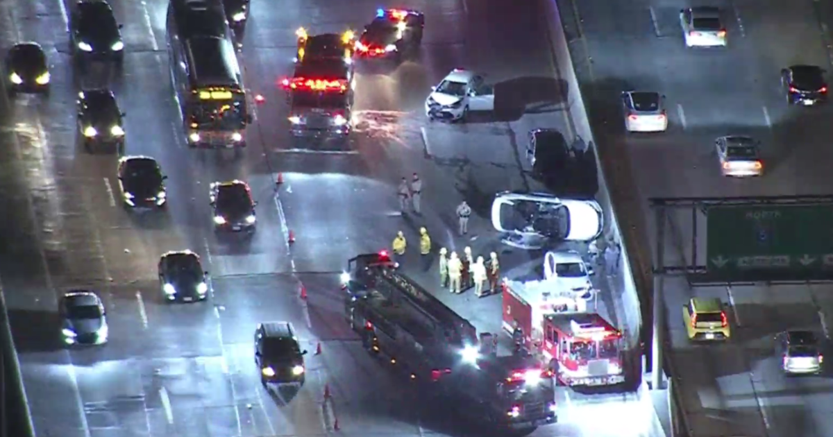 All Lanes Of SB 110 FWY Reopened Following FourCar Crash CBS Los Angeles