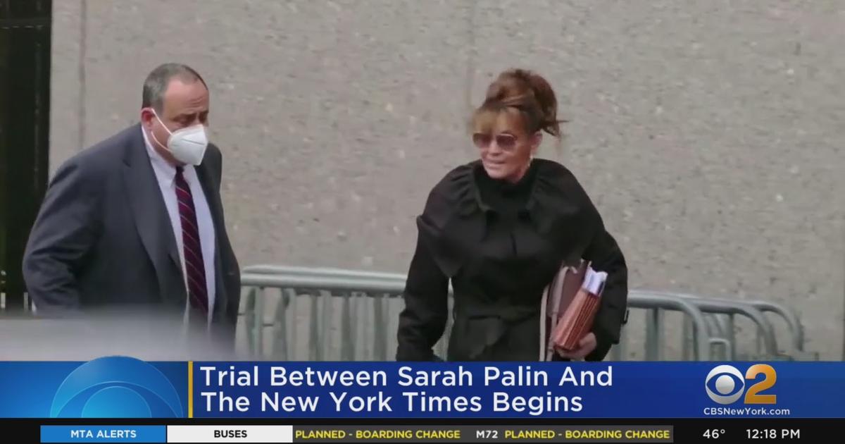 Sarah Palins Libel Trial Against The New York Times Gets Underway Cbs New York 0543