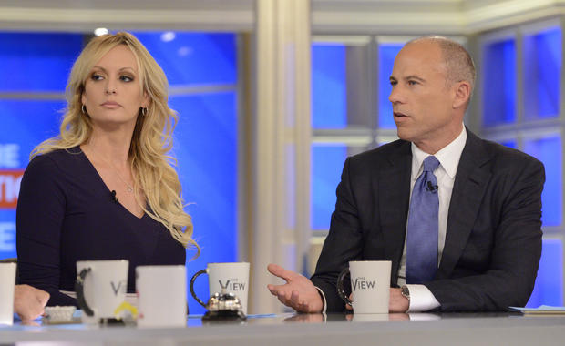 Stormy Daniels and Michael Avenatti on "The View" on September 12, 2018. 