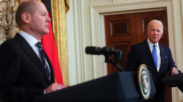 U.S. President Biden holds joint news conference with Germany's Chancellor Scholz in Washington 