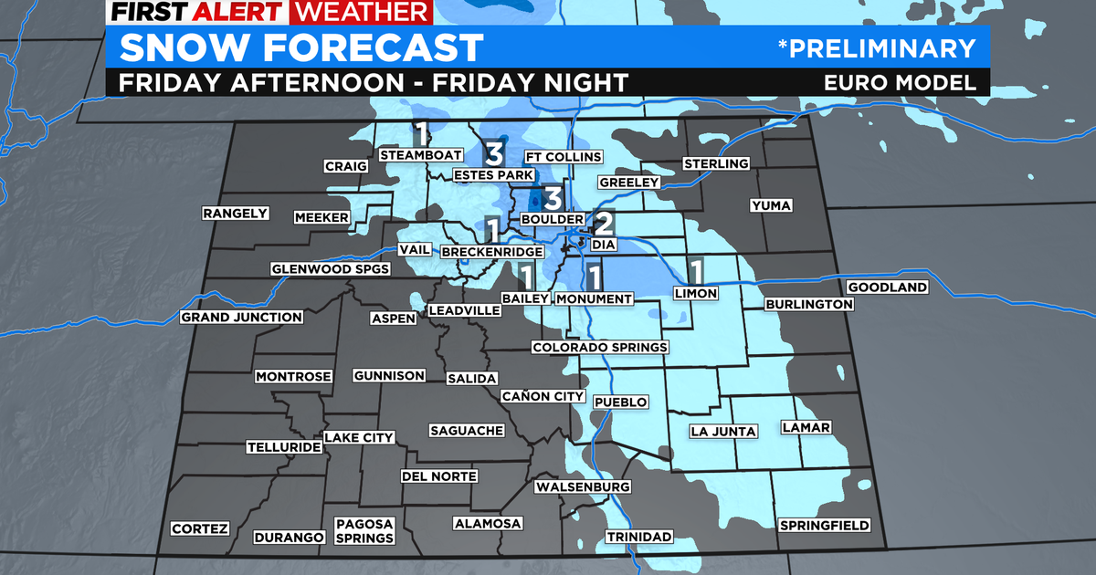 Denver Weather: There's A Chance For Light Accumulating Snow Friday ...