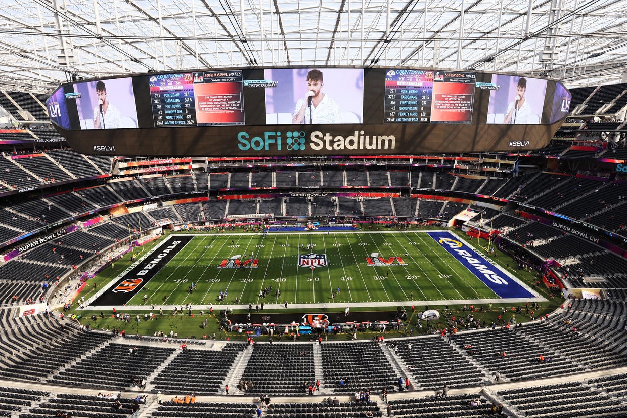 Super Bowl LVI: Scenes From SoFi Stadium Ahead Of The Big Game