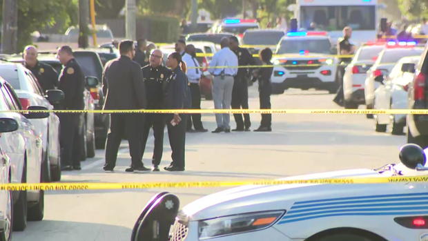 Police Involved shooting Scene City of Miami 