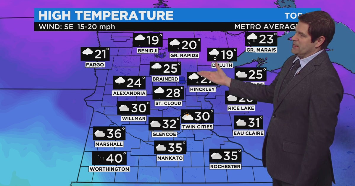 MN Weather Warm And Windy Tuesday Before Temperatures Fall CBS Minnesota